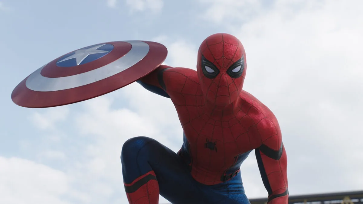 captain america civil war (2016) spider man